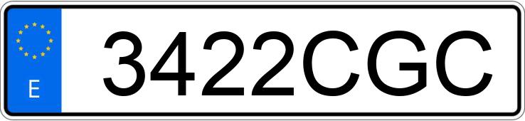 Numer rejestracyjny 3422CGC posiada RENAULT CLIO