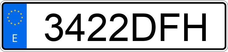 Numer rejestracyjny 3422DFH posiada BMW SERIE 3