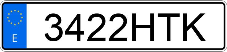 Numer rejestracyjny 3422HTK posiada CITROEN DS4