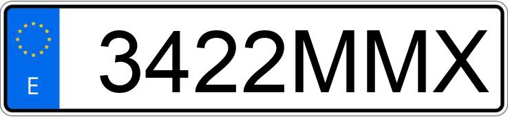 Registreringsnummeret 3422MMX har KIA SORENTO