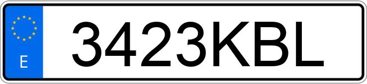 Numer rejestracyjny 3423KBL posiada OPEL CORSA