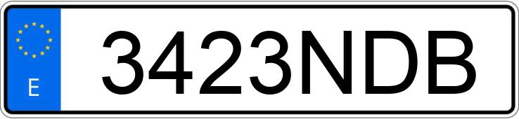 Numer rejestracyjny 3423NDB posiada MERCEDES GLA (247)