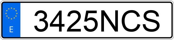 Numer rejestracyjny 3425NCS posiada VOLKSWAGEN T-ROC