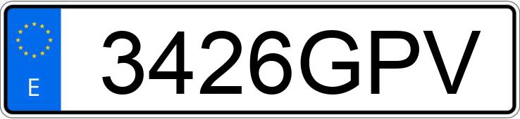 Numer rejestracyjny 3426GPV posiada SUZUKI GSX 650