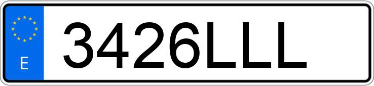 Numer rejestracyjny 3426LLL posiada VOLVO XC40