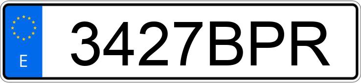 Реєстраційний номер 3427BPR має FIAT STILO