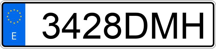 Numer rejestracyjny 3428DMH posiada PEUGEOT 307