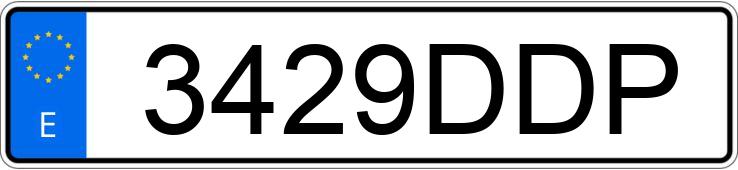 Numer rejestracyjny 3429DDP posiada BMW SERIE 3