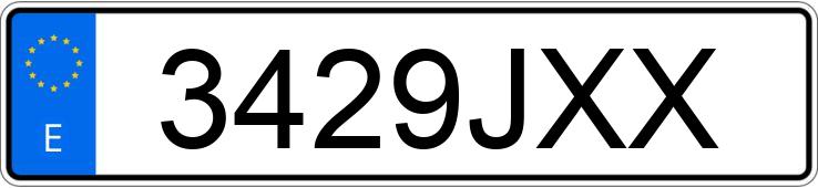 Numer rejestracyjny 3429JXX posiada SEAT ATECA