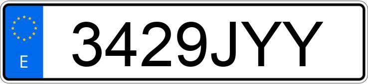Numer rejestracyjny 3429JYY posiada FIAT 500 Numer rejestracyjny 3429JYY posiada FIAT 500