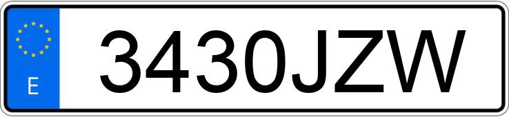 Numer rejestracyjny 3430JZW posiada FORD FIESTA Numer rejestracyjny 3430JZW posiada FORD FIESTA