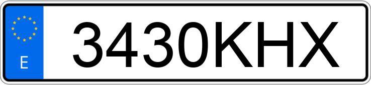 Numer rejestracyjny 3430KHX posiada RENAULT CLIO