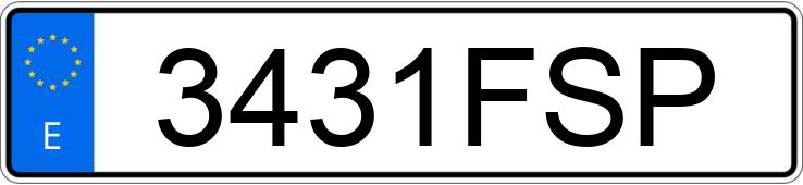 Numer rejestracyjny 3431FSP posiada FORD ESCORT