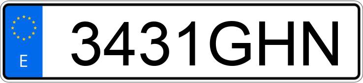 Numer rejestracyjny 3431GHN posiada AUDI A5