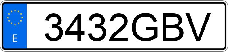 Numer rejestracyjny 3432GBV posiada TOYOTA COROLLA