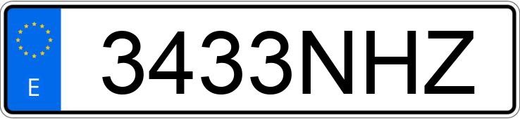 Numer rejestracyjny 3433NHZ posiada BMW SERIE 5