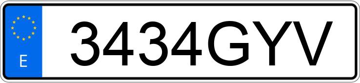 Numer rejestracyjny 3434GYV posiada RENAULT CLIO Numer rejestracyjny 3434GYV posiada RENAULT CLIO