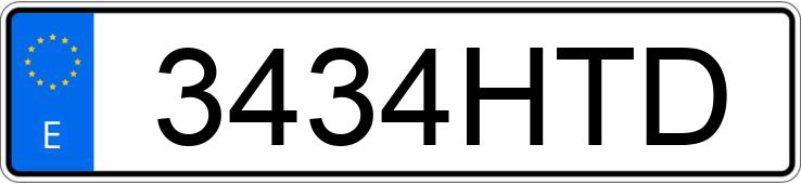 Numer rejestracyjny 3434HTD posiada BMW SERIE 5