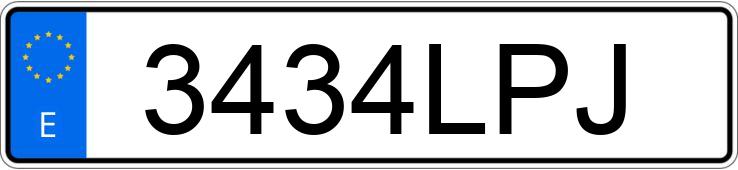 Numer rejestracyjny 3434LPJ posiada AUDI A3 Numer rejestracyjny 3434LPJ posiada AUDI A3