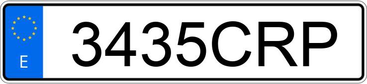 Numer rejestracyjny 3435CRP posiada OPEL ASTRA COUPE