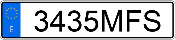 Numer rejestracyjny 3435MFS posiada NISSAN QASHQAI