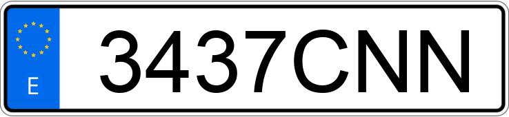 Numer rejestracyjny 3437CNN posiada CITROEN C3