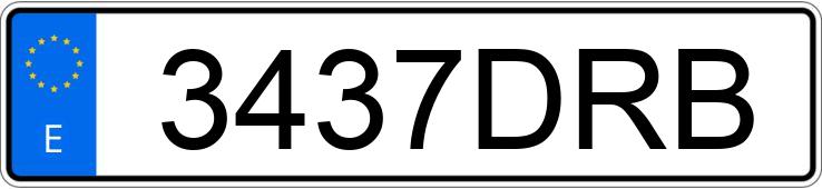 Numer rejestracyjny 3437DRB posiada CITROEN BERLINGO