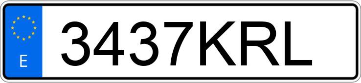 Numer rejestracyjny 3437KRL posiada MERCEDES GLC (253)