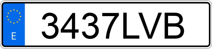 Numer rejestracyjny 3437LVB posiada VOLVO V60