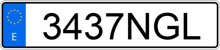 Numer rejestracyjny 3437NGL posiada SKODA OCTAVIA Numer rejestracyjny 3437NGL posiada SKODA OCTAVIA