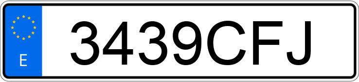 Numer rejestracyjny 3439CFJ posiada SEAT CORDOBA