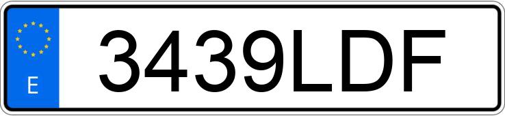 Numer rejestracyjny 3439LDF posiada MERCEDES GLC (253)