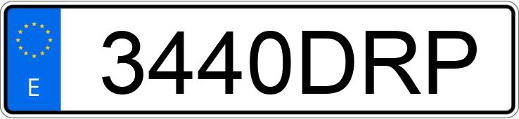 Numer rejestracyjny 3440DRP posiada FORD TRANSIT CONNECT