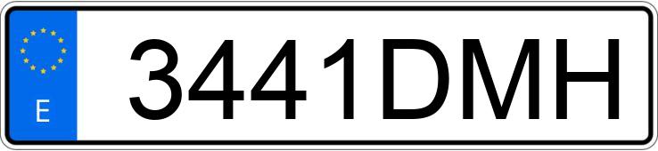 Numer rejestracyjny 3441DMH posiada HONDA XL 125 V