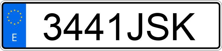 Numer rejestracyjny 3441JSK posiada VOLKSWAGEN PASSAT Numer rejestracyjny 3441JSK posiada VOLKSWAGEN PASSAT