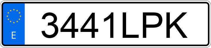 Numer rejestracyjny 3441LPK posiada PEUGEOT 3008