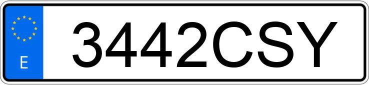 Numer rejestracyjny 3442CSY posiada CITROEN BERLINGO Numer rejestracyjny 3442CSY posiada CITROEN BERLINGO