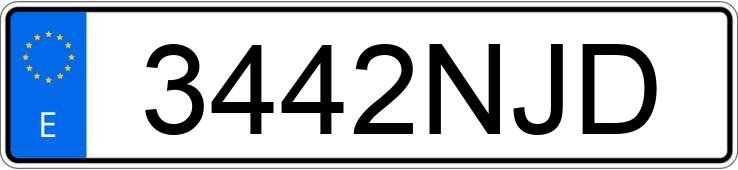 Numer rejestracyjny 3442NJD posiada TOYOTA YARIS CROSS