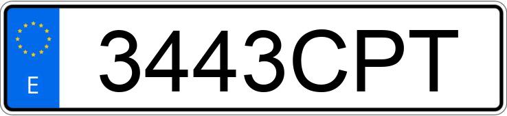 Numer rejestracyjny 3443CPT posiada AUDI A4