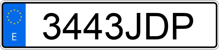 Numer rejestracyjny 3443JDP posiada SEAT LEON