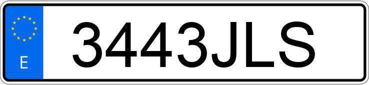 Numer rejestracyjny 3443JLS posiada VOLKSWAGEN GOLF Numer rejestracyjny 3443JLS posiada VOLKSWAGEN GOLF