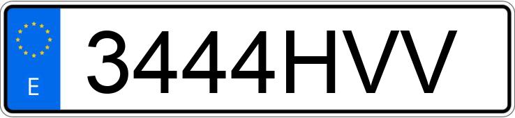 Numer rejestracyjny 3444HVV posiada MERCEDES CLA (117)