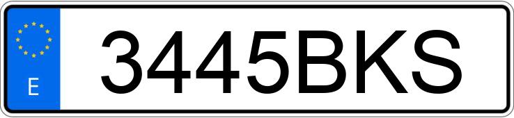 Numer rejestracyjny 3445BKS posiada RENAULT LAGUNA