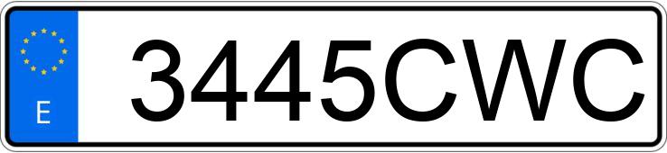 Numer rejestracyjny 3445CWC posiada SEAT IBIZA Numer rejestracyjny 3445CWC posiada SEAT IBIZA