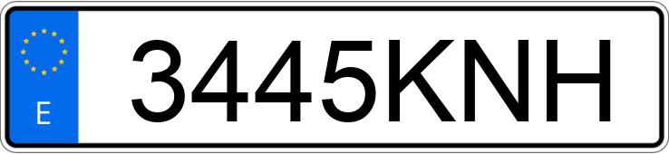 Numer rejestracyjny 3445KNH posiada RENAULT MEGANE