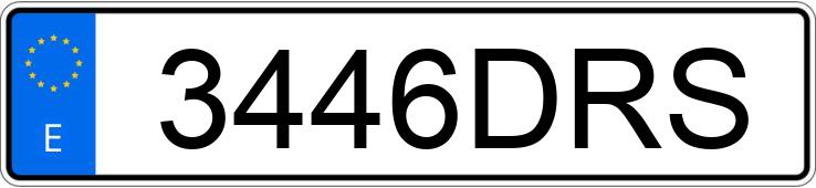 Numer rejestracyjny 3446DRS posiada SEAT CORDOBA