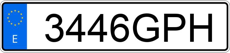 Numer rejestracyjny 3446GPH posiada KIA SPORTAGE