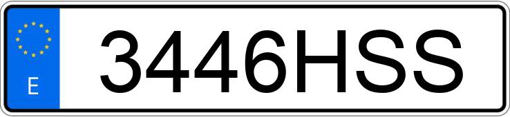 Numer rejestracyjny 3446HSS posiada OPEL CORSA