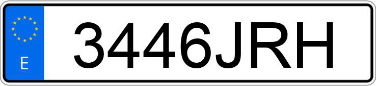 Numer rejestracyjny 3446JRH posiada FIAT 500