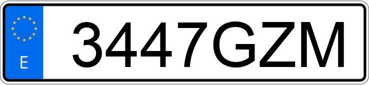Numer rejestracyjny 3447GZM posiada CITROEN C5